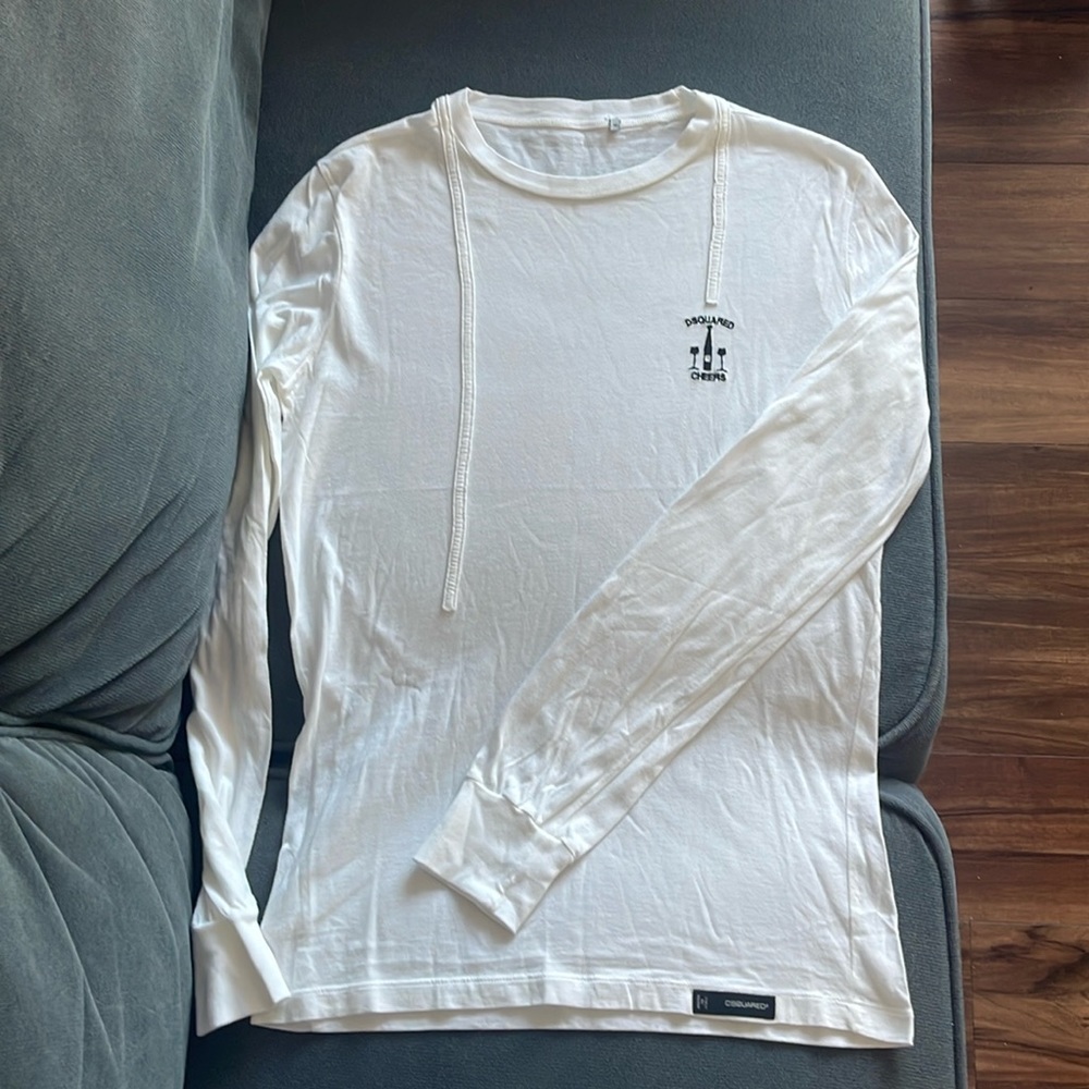 DSQUARED2 white long sleeve tshirt